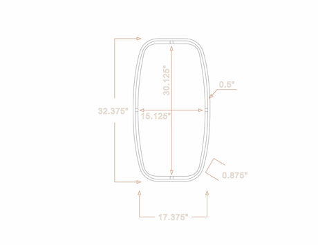 Gautampura Carved Metal Rectangular Mirror - Ornate Home