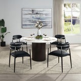 Gavan Black Arm Chair (Set of 2) - Ornate Home