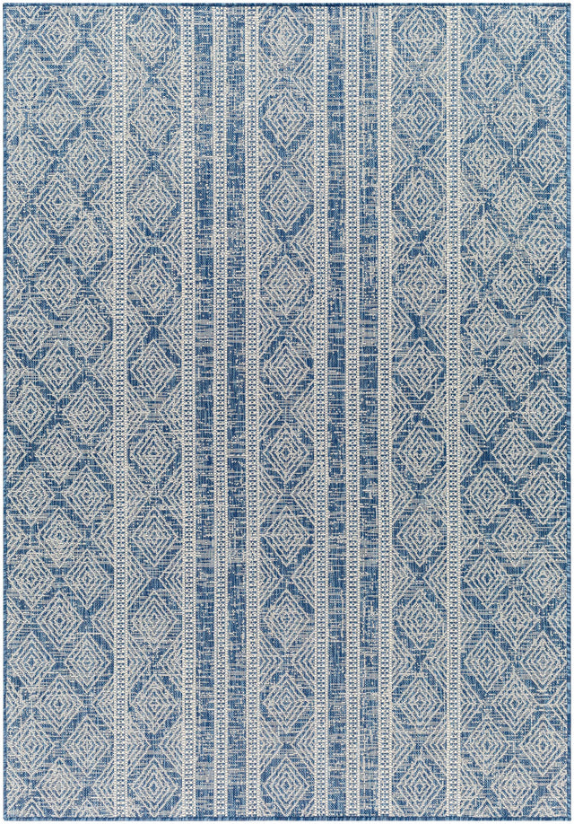 Gavin Blue Durable Outdoor Rug - Clearance - Ornate Home