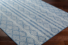 Gavin Blue Durable Outdoor Rug - Clearance - Ornate Home