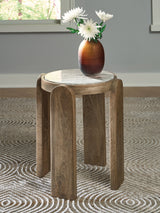 Gavrilley Gray/White/Brown Accent Table - Ornate Home