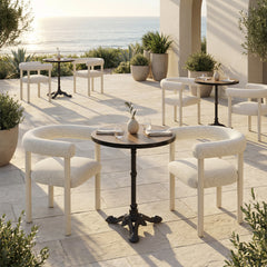 Gazebo Walnut Outdoor Dining Table - Ornate Home
