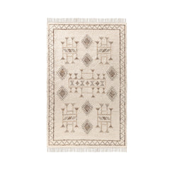 Gazi Ivory/Brown Multi Rug - Ornate Home