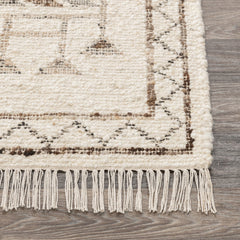 Gazi Ivory/Brown Multi Rug - Ornate Home