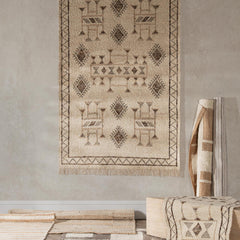 Gazi Ivory/Brown Multi Rug - Ornate Home