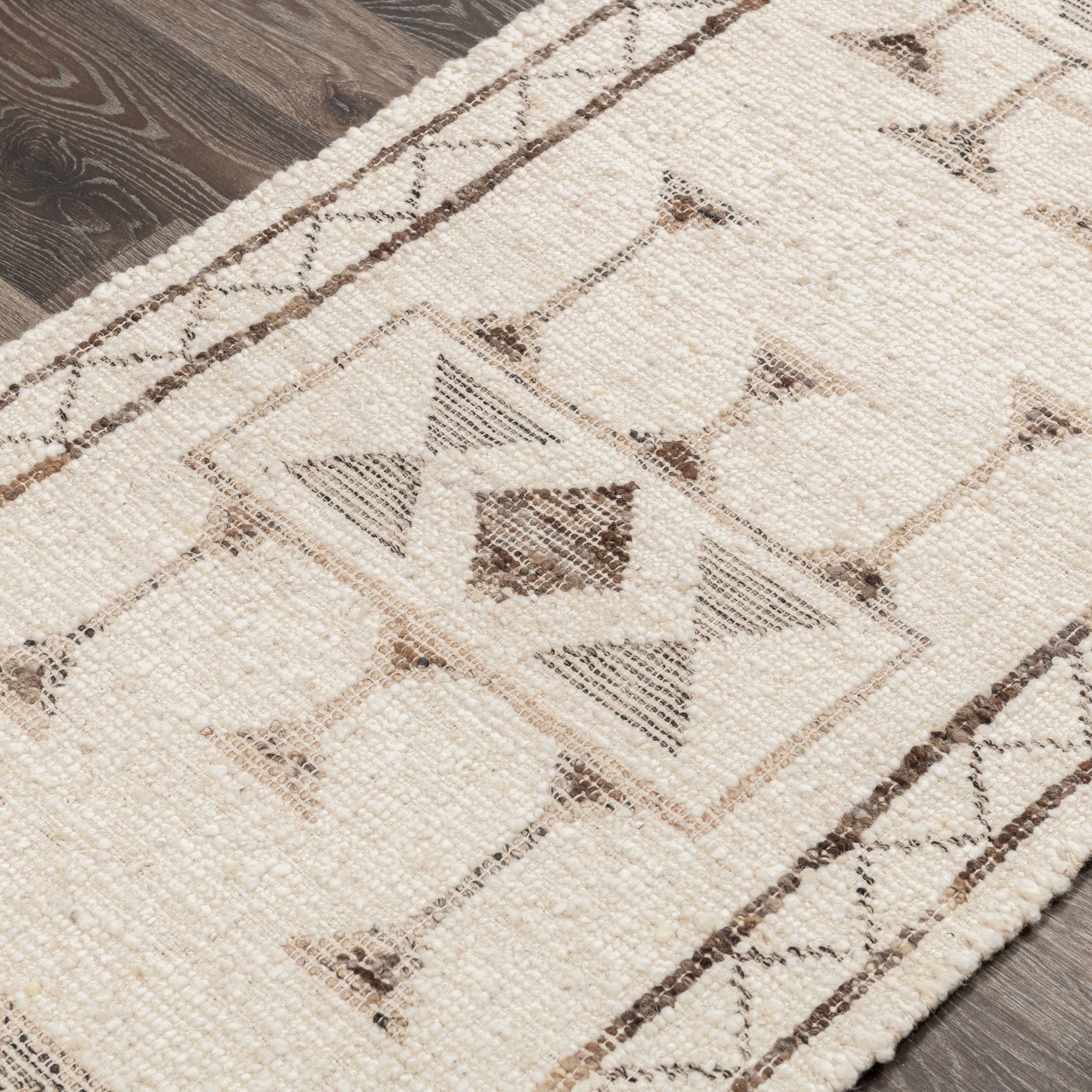 Gazi Ivory/Brown Multi Rug - Ornate Home
