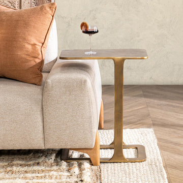 Geanna Antique Brass Accent Table - Ornate Home