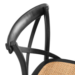 Gear Black Bar Stool - 19x17.5" - Ornate Home