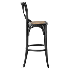 Gear Black Bar Stool - 19x17.5" - Ornate Home