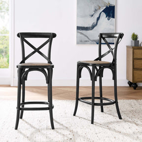 Gear Black Counter Stool - 19x17.5" - Ornate Home