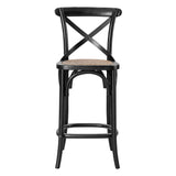 Gear Black Counter Stool - 19x17.5" - Ornate Home