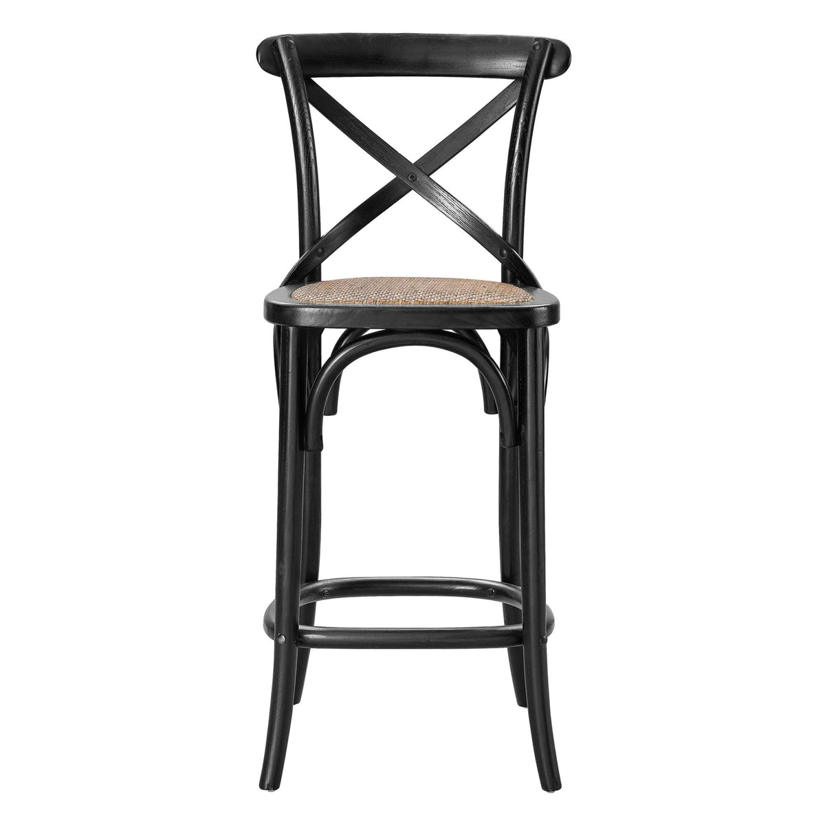 Gear Black Counter Stool - 19x17.5" - Ornate Home