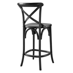 Gear Black Counter Stool - 19x17.5x39.5" - Ornate Home