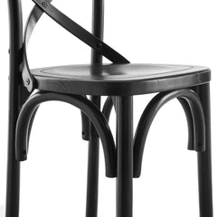 Gear Black Counter Stool - 19x17.5x39.5" - Ornate Home