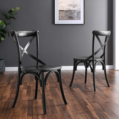 Gear Black Dining Side Chair - 21x19.5" - Ornate Home