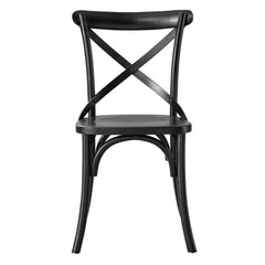 Gear Black Dining Side Chair - 21x19.5" - Ornate Home