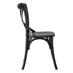 Gear Black Dining Side Chair - 21x19.5" - Ornate Home