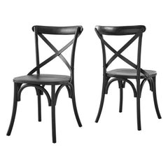 Gear Black Dining Side Chair - 21x19.5" - Ornate Home