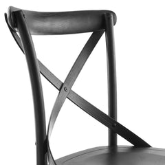 Gear Black Dining Side Chair - 21x19.5" - Ornate Home