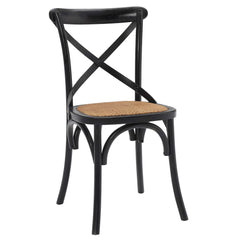 Gear Black Dining Side Chair - 21x19.5x34.5" - Ornate Home