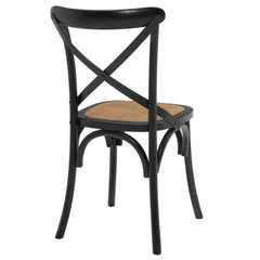 Gear Black Dining Side Chair - 21x19.5x34.5" - Ornate Home