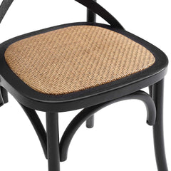 Gear Black Dining Side Chair - 21x19.5x34.5" - Ornate Home