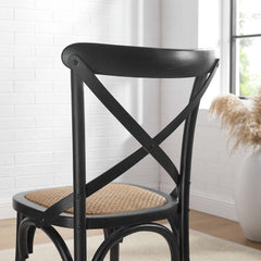Gear Black Dining Side Chair - 21x19.5x34.5" - Ornate Home