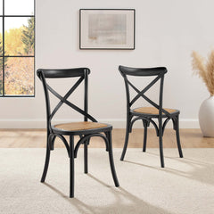 Gear Black Dining Side Chair (Set of 2) - Ornate Home