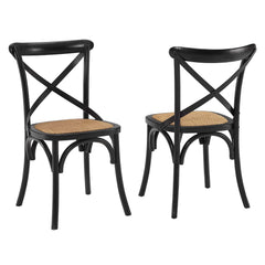 Gear Black Dining Side Chair (Set of 2) - Ornate Home