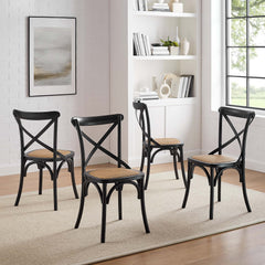 Gear Black Dining Side Chair (Set of 4) - Ornate Home