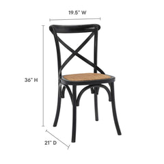 Gear Black Dining Side Chair (Set of 4) - Ornate Home