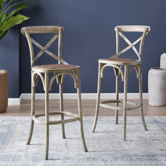 Gear Gray Bar Stool - 19x17.5" - Ornate Home