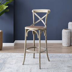 Gear Gray Bar Stool - 19x17.5" - Ornate Home