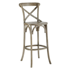 Gear Gray Bar Stool - 19x17.5x43.5" - Ornate Home