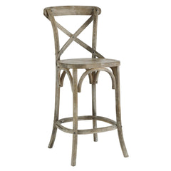 Gear Gray Counter Stool - 19x17.5x39.5" - Ornate Home