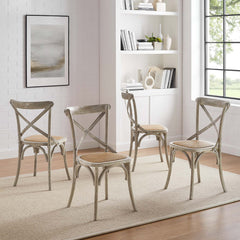 Gear Gray Dining Side Chair (Set of 4) - Ornate Home