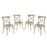 Gear Gray Dining Side Chair (Set of 4) - Ornate Home