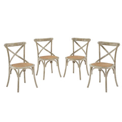 Gear Gray Dining Side Chair (Set of 4) - Ornate Home