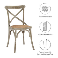 Gear Gray Dining Side Chair (Set of 4) - Ornate Home
