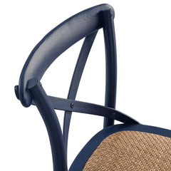 Gear Midnight Blue Bar Stool - 19x17.5" - Ornate Home