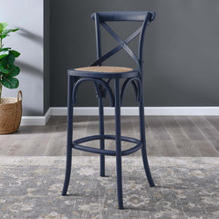 Gear Midnight Blue Bar Stool - 19x17.5" - Ornate Home