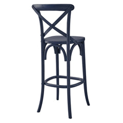 Gear Midnight Blue Bar Stool - 19x17.5x43.5" - Ornate Home