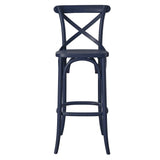 Gear Midnight Blue Bar Stool - 19x17.5x43.5" - Ornate Home