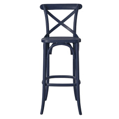 Gear Midnight Blue Bar Stool - 19x17.5x43.5" - Ornate Home