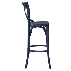 Gear Midnight Blue Bar Stool - 19x17.5x43.5" - Ornate Home