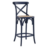 Gear Midnight Blue Counter Stool - 19x17.5" - Ornate Home