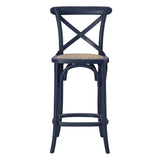 Gear Midnight Blue Counter Stool - 19x17.5" - Ornate Home