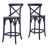 Gear Midnight Blue Counter Stool - 19x17.5" - Ornate Home