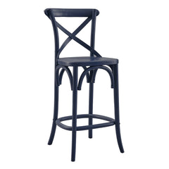 Gear Midnight Blue Counter Stool - 19x17.5x39.5" - Ornate Home