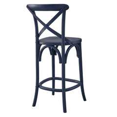 Gear Midnight Blue Counter Stool - 19x17.5x39.5" - Ornate Home